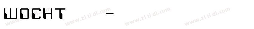 WDCHT 文道潮黑字体转换